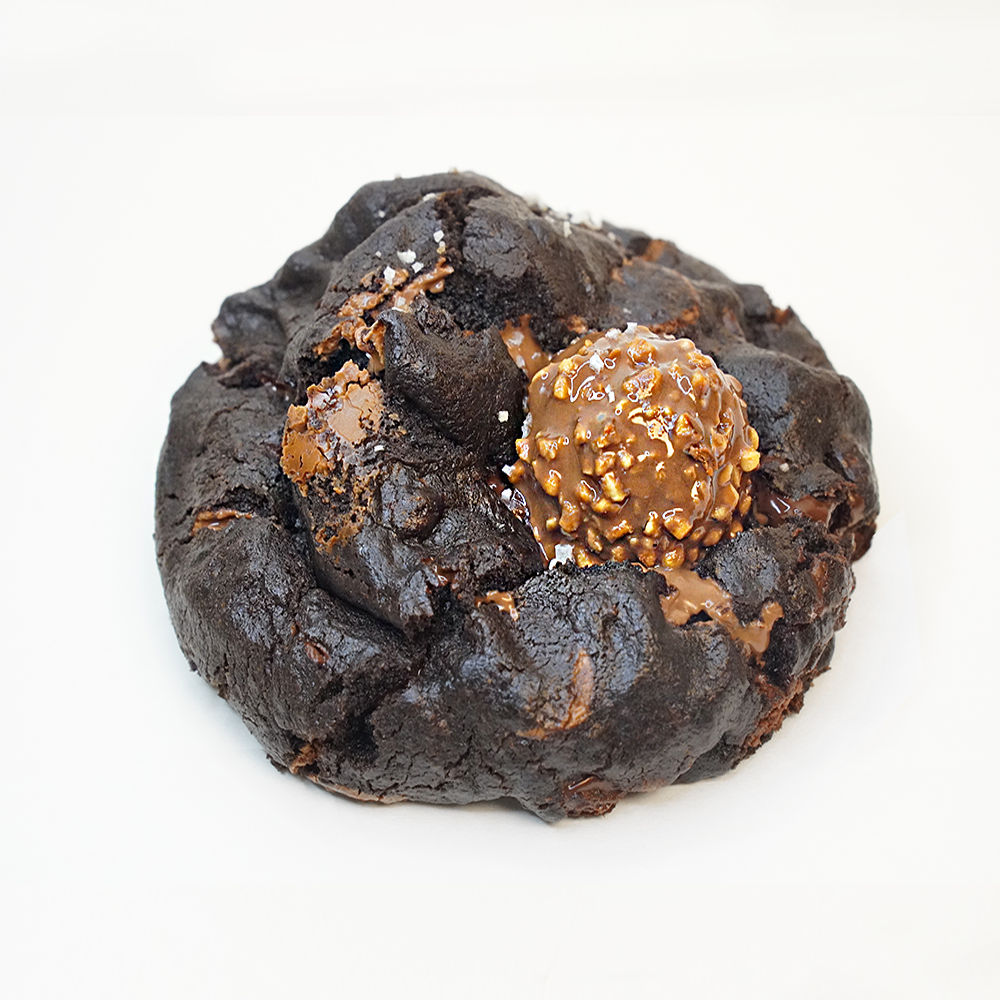 Hazelnut Chocolate Cookie with Ferrero Rocher