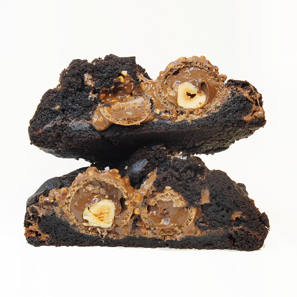 Hazelnut Chocolate Cookie with Ferrero Rocher